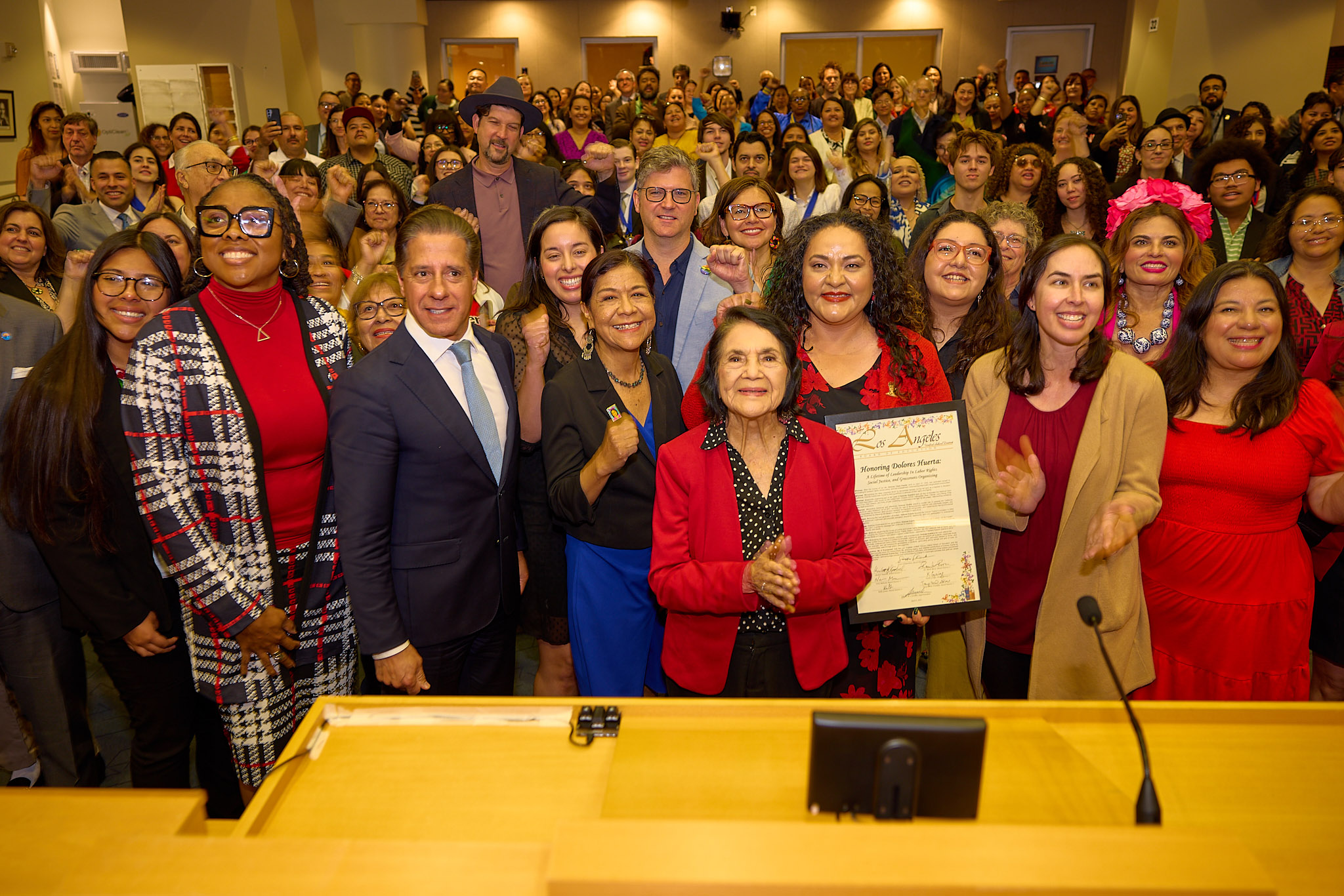 Labor, Civil Rights Leader Dolores Huerta Receives Praise, ‘Flowers’
